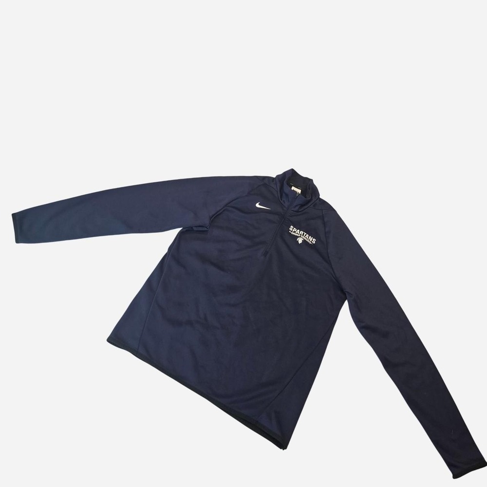 Nike Spartans navy blue gross county quarter zip sweatshirt men's - medium